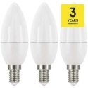Klassikaline LED pirn EMOS Lighting E14, 220-240V, 4.2W, 470lm, 2700k, soe valge, 30000h, klassikaline küünal 102x35x35mm-3 tk p Klassikaline LED pirn EMOS Lighting E14, 220-240V, 4.2W, 470lm, 2700k, soe valge, 30000h, klassikaline küünal 102x35x35mm-3 tk p