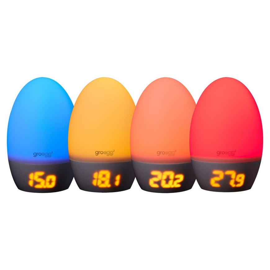TOMMEE TIPPEE colour changing room thermometer and night light GROEGG2, USB-Powered, 0 m+, multicolour, 491353 – 2