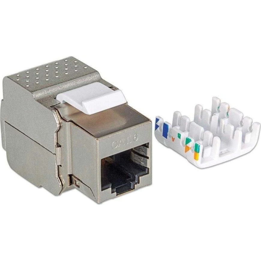 „Intellinet 167222“ modulis „Keystone RJ45 FTP Cat6“, pašbremzējošs, metāla