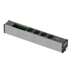 SCHNEIDER ELECTRIC UNICA SYSTEM+ MOD.UNIT 4XSCH+USBA/C+DATA ANTRACĪTS/PELĒKS