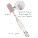 Momcozy MOMCOZ BOTTLE AND NIPPLE BRUSH SET PUSH-PRESS, PINK
