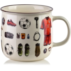 Affek Design NORMAN puodelis 450 ml 9,6 x 13 x 9,3 cm futbolas