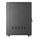 19" 27U 600 × 1000 MELNA GRĪDA STĀVAMO RACK SKAPIS AR STIKLA DURVĪM, LANBERG (PLAKANĀ PAKETE) 19" 27U 600 × 1000 MELNA GRĪDA STĀVAMO RACK SKAPIS AR STIKLA DURVĪM, LANBERG (PLAKANĀ PAKETE)