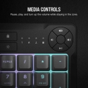 Mänguriklaviatuur CORSAIR K55 CORE RGB USB 2.0 või A-tüüp, kaabel, kummist kupliklaviatuuri lülititega, 1000 Hz küsitlusmäär, ha Mänguriklaviatuur CORSAIR K55 CORE RGB USB 2.0 või A-tüüp, kaabel, kummist kupliklaviatuuri lülititega, 1000 Hz küsitlusmäär, ha