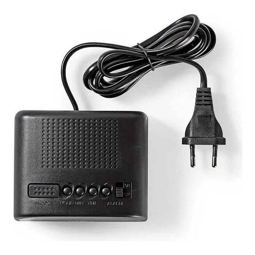 Nedis CLDK008BK LED Pöytäkello torkkutoiminnolla ilman radiota, musta – 4