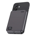 Ulkoakku - KSIX MagSlim 10 000 mAh 15 W USB-C PD 20 W Musta Ulkoakku - KSIX MagSlim 10 000 mAh 15 W USB-C PD 20 W Musta