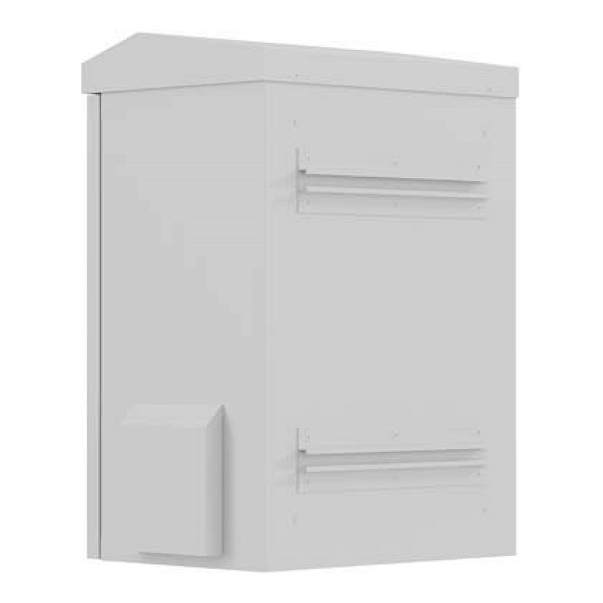 Lanberg WAH1-3450-00S 10" sienas montējamais Rack skapītis hermētisks IP55 sienai/polei montēšanai 340x250x500 pelēks (sastādīts – 5