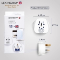 LEXINGHAM UNIVERSAL TRAVEL ADAPTER WORLDWIDE - UK LEXINGHAM UNIVERSAL TRAVEL ADAPTER WORLDWIDE - UK