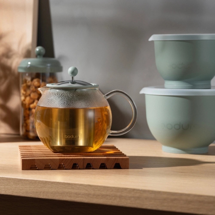 Чайник Bodum Plunger ASSAM 1L в цвете шалфея – 2