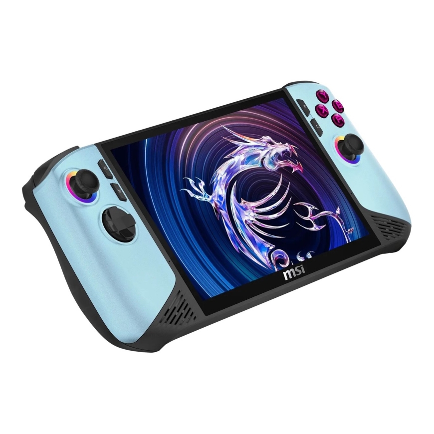 MSI Claw 8 AI+ A2VM-254PL kaasaskantav mängukonsool 20,3 cm (8") 1 TB puutetundlik ekraan Wi-Fi Glacier Blue Edition – 3