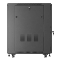 19" 18U 600 × 800 MELNA GRĪDĀ STĀVOŠĀ RACK KABINETS AR PERFORĒTĀM DURVJUM, LANBERG (SALIETĀS PAKAS) 19" 18U 600 × 800 MELNA GRĪDĀ STĀVOŠĀ RACK KABINETS AR PERFORĒTĀM DURVJUM, LANBERG (SALIETĀS PAKAS)