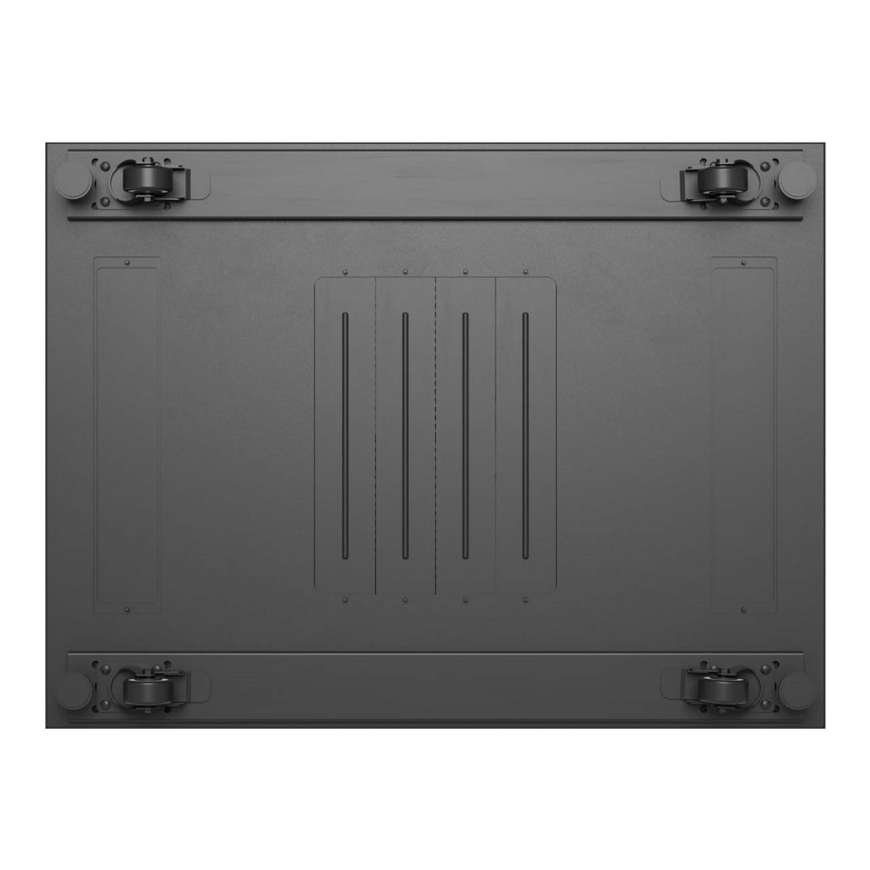 19" 18U 600 × 800 JUODAS GRINDYJE STATOMAS RACKĄ SPINTA SU PERFORUOTA DURIMIS, LANBERG (PLOKŠTĖS PAKUOTĖ) – 3