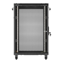 19" 18U 600 × 800 JUODAS GRINDYJE STATOMAS RACKĄ SPINTA SU PERFORUOTA DURIMIS, LANBERG (PLOKŠTĖS PAKUOTĖ) 19" 18U 600 × 800 JUODAS GRINDYJE STATOMAS RACKĄ SPINTA SU PERFORUOTA DURIMIS, LANBERG (PLOKŠTĖS PAKUOTĖ)