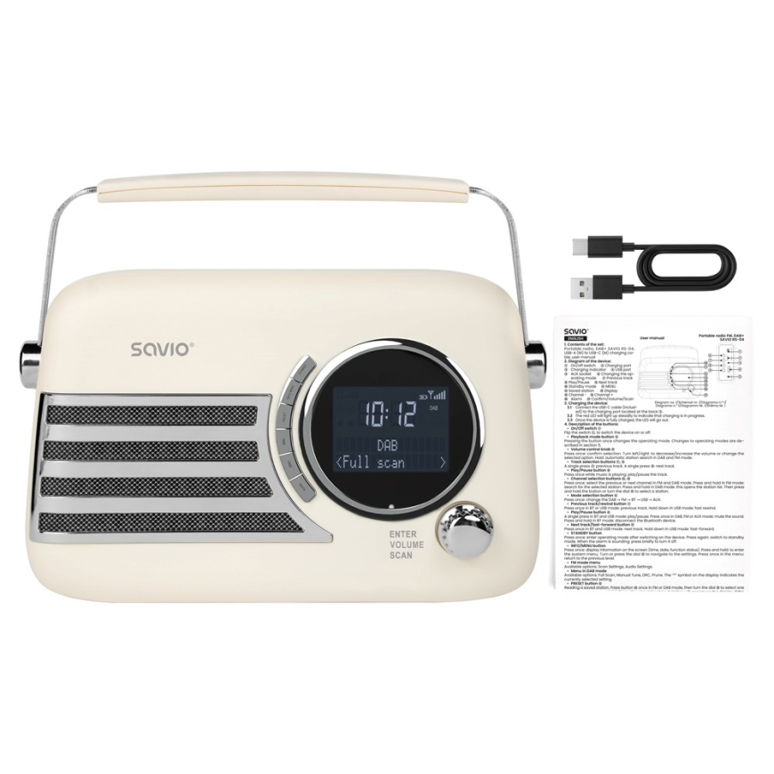 SAVIO RS-04 Kandes rádió, DAB+ – 2