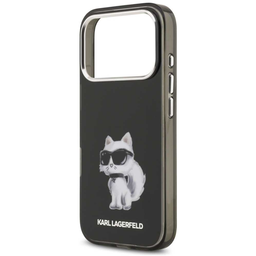„Karl Lagerfeld IML Aquarelle Choupette & Logo MagSafe“ kotelo „iPhone 17 Pro“:lle - Musta – 4