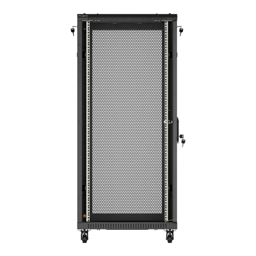 19" 27U 600 × 1000 ЧЕРНАЯ ПОДВЕСКА С ИЗУЧЕННЫМИ ДВЕРЬМИ, LANBERG (В УПАКОВКЕ) – 4