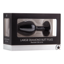 Ouch By Shots Diamond Butt Plug - Liels melns Ouch By Shots Diamond Butt Plug - Liels melns