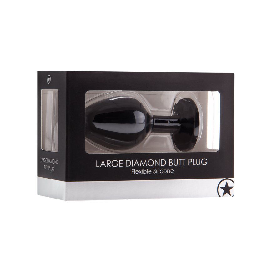 Ouch By Shots Diamond Butt Plug - Suuri musta – 3
