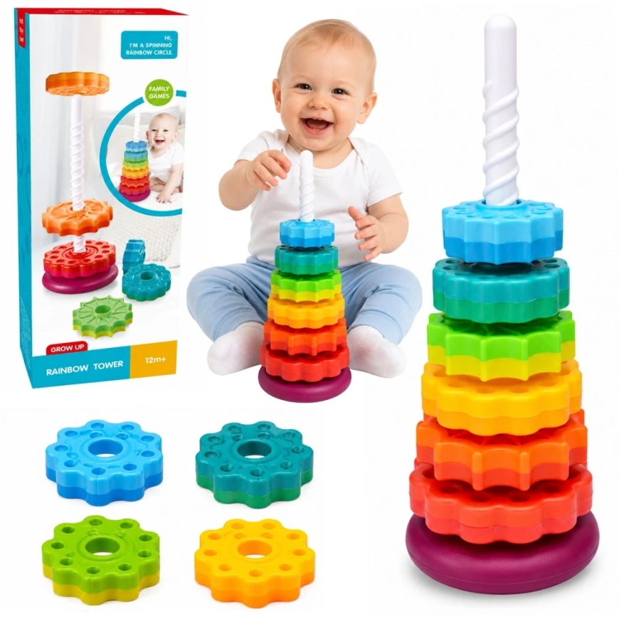 Lean Toys Palapeli Pyramid 36 cm 6 kpl.