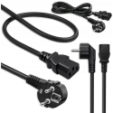 Qoltec Power Cable SCHUKO CEE 7/7 Angled IEC C13 1.8m Qoltec Power Cable SCHUKO CEE 7/7 Angled IEC C13 1.8m
