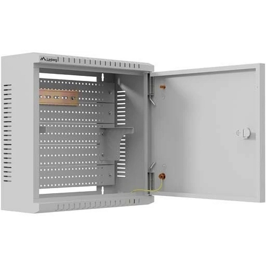 Lanberg Network Cabinet TPR 10'' with MESH Panel 340x340x140 Grey (Assembled) (WAT1-3414-00S) – 2