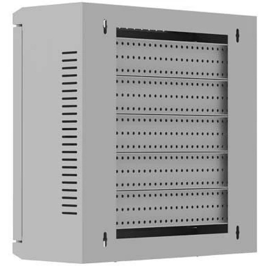 Lanberg Tīkla skapis TPR 10'' ar MESH paneli 340x340x140 pelēks (salikts) (WAT1-3414-00S) – 4