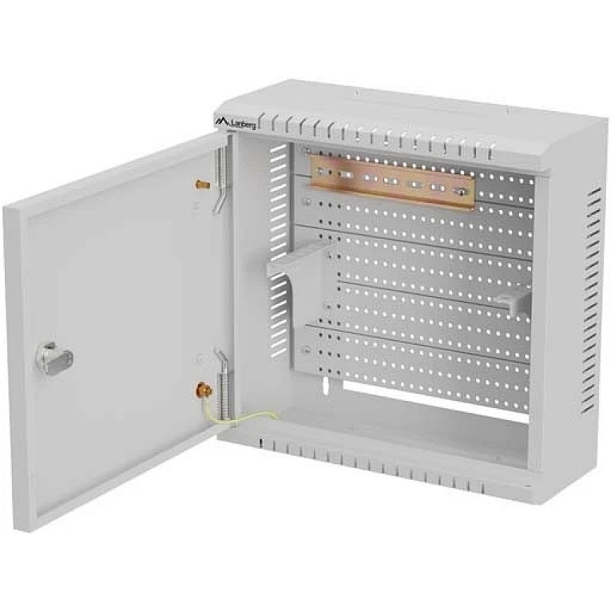 Lanberg Network Cabinet TPR 10'' with MESH Panel 340x340x140 Grey (Assembled) (WAT1-3414-00S) – 5