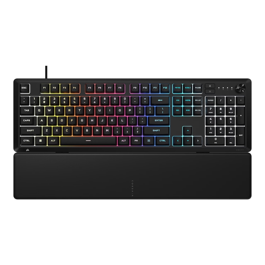 CORSAIR SKIFF 100 Vadu RGB Membrānas Spēļu Tastatūra, 10 Zonām