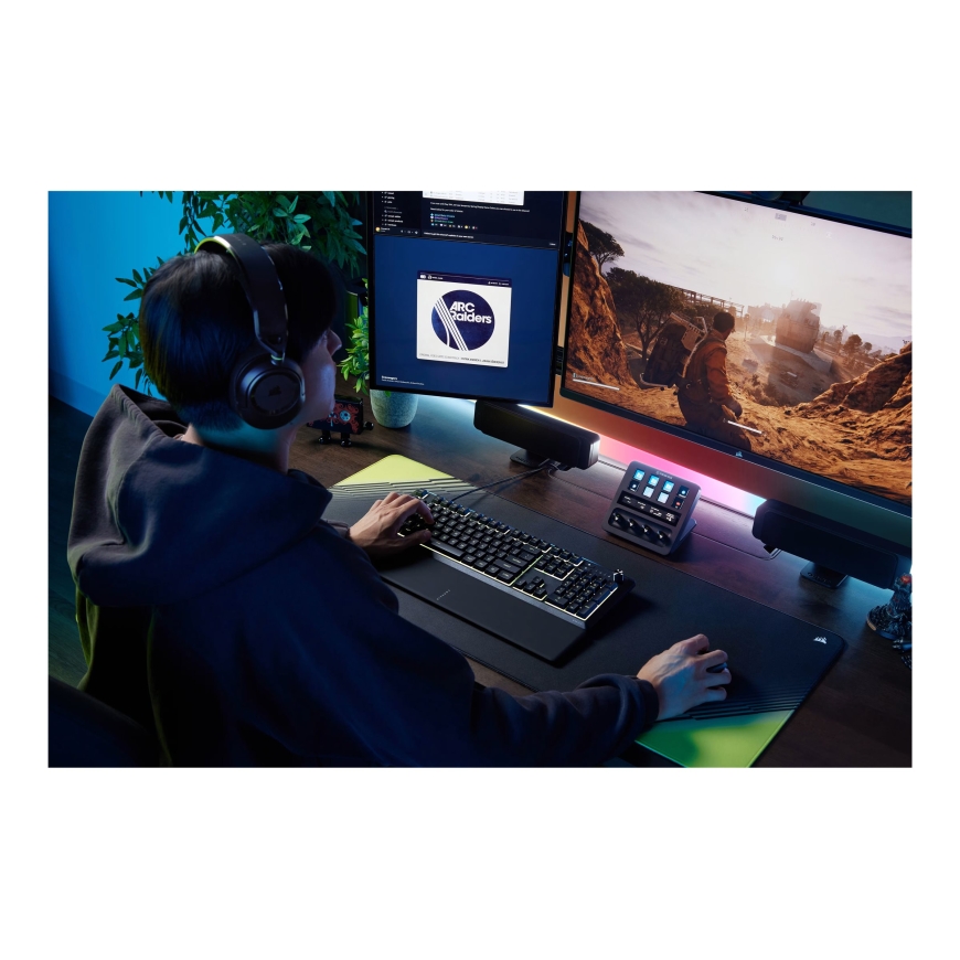 CORSAIR SKIFF 100 Проводная RGB Мембранная Игровая Клавиатура, 10 Зон – 3