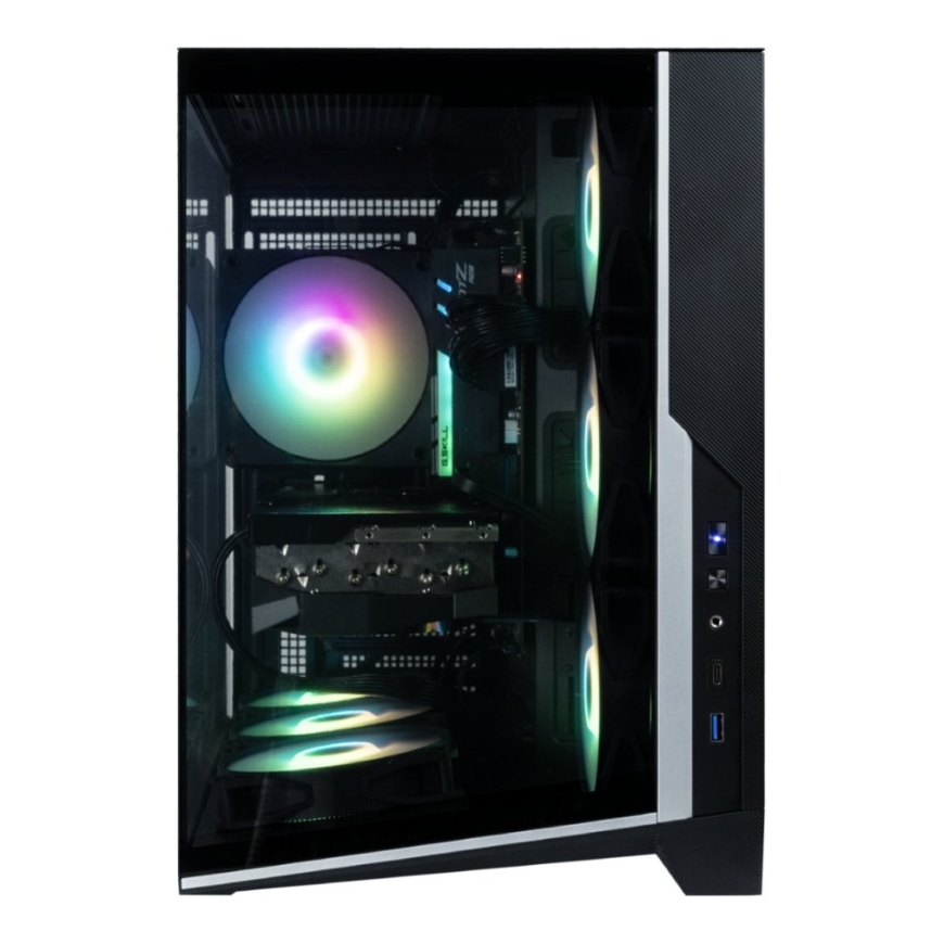 Zalman D40, ATX Mid Tower PC Case, 7 x 120mm ARGB Fans, Black – 3