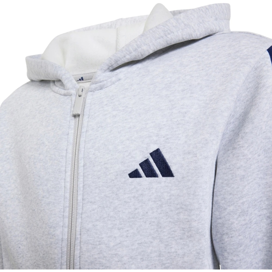 adidas Essentials Full-Zip Hoodie for Kids Light Gray KQ9050 (140cm) – 2