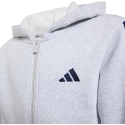 adidas Essentials Full-Zip Hoodie for Kids Light Gray KQ9050 (140cm) adidas Essentials Full-Zip Hoodie for Kids Light Gray KQ9050 (140cm)