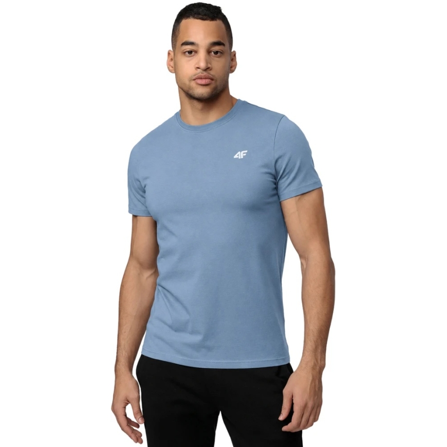 Vīriešu T-krekls 4F M4483 denim 4FWSS26TTSHM4483 32S (L)