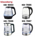 Kettle, Electric kettle, glass, 1.2 l, LED, Klausberg kb-9003 Kettle, Electric kettle, glass, 1.2 l, LED, Klausberg kb-9003