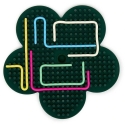 Miniland Sensory Board "Flexihetti" – Flower and Rectangle – "Mind&Move"