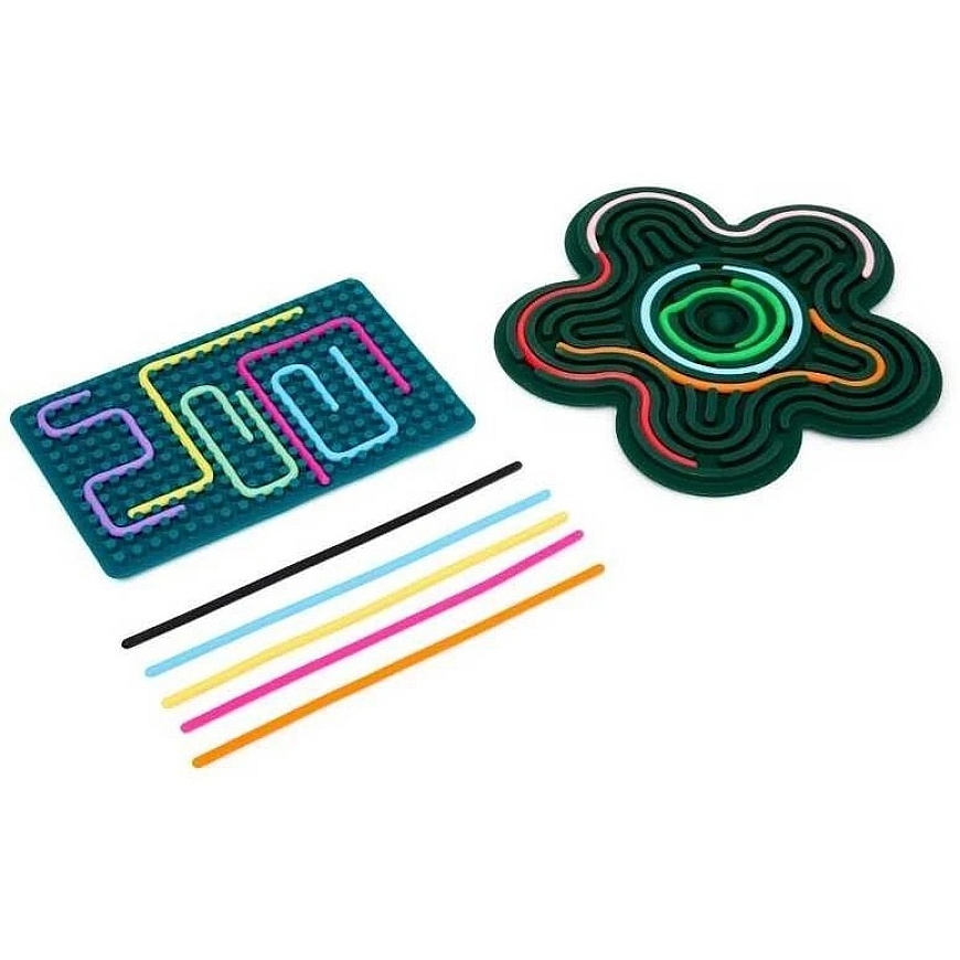 Miniland Sensory Board "Flexihetti" – Flower and Rectangle – "Mind&Move" – 5
