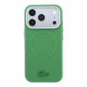 Lacoste PVC Petit Pique Semi Wrap Embossed MagSafe Vāks iPhone 18 Pro Max Estragonam Lacoste PVC Petit Pique Semi Wrap Embossed MagSafe Vāks iPhone 18 Pro Max Estragonam