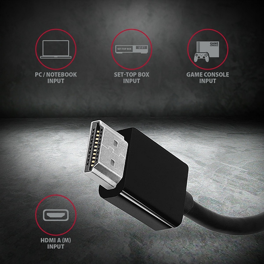 Axagon RVH-VGN videokaapeli-adapteri 0,15 m HDMI-tyyppi A (vakio) VGA (D-Sub) Musta – 3