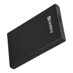 Sandberg 133-89 cieto disku uzglabāšanas sistēma HDD/SSD korpuss Melns 2.5"