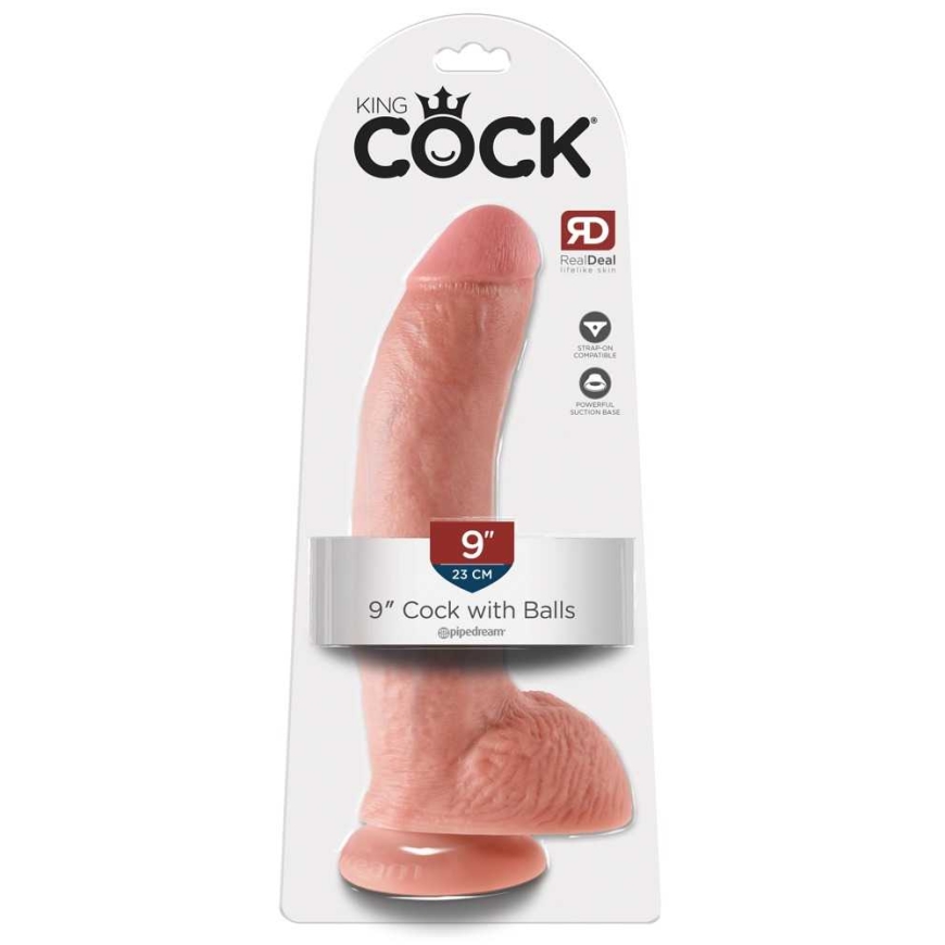 King Cock KC 9" с вариабельным положением и светящимися шарами