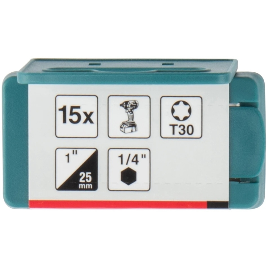 Makita Torsion antgaliai C-tipo Impact PREMIER T30x25mm 15vnt. E-25971 T30 • 25 mm • 1/4" • 2 Vnt – 2