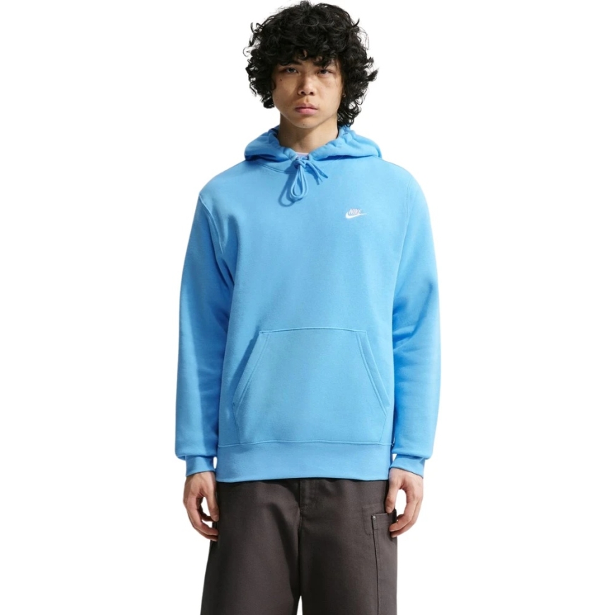 Men's Nike Club BB Light Blue Hoodie FN3859 497 (XL)