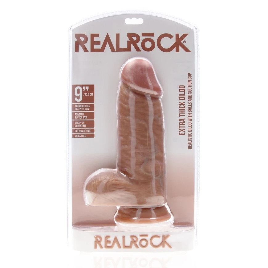 Realrock By Shots Especially Thick Straight Brush with Balls 23 cm - Brown – 3
