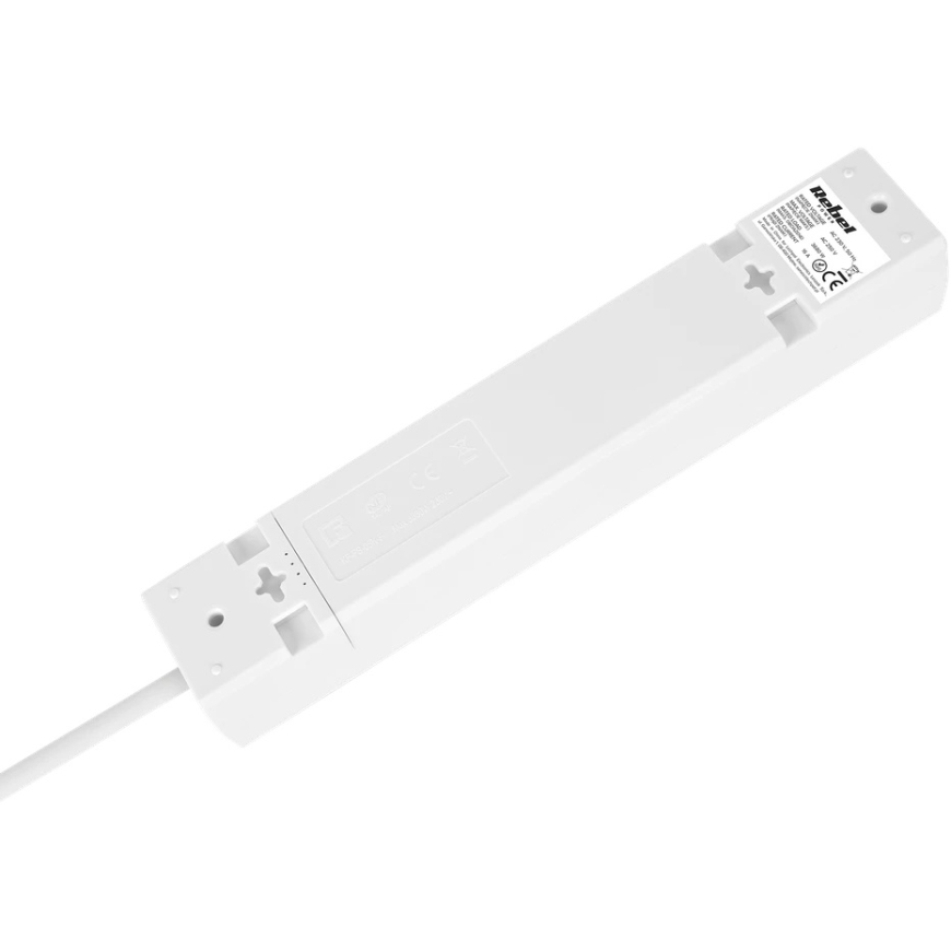 Rebel French Type Power Strip 5 Sockets 2m Without Switch (3x1.5 mm) White – 3