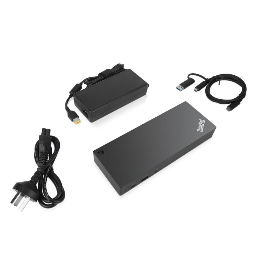 Lenovo 40AF0135UK laptop dock/port replicator Wired USB 3.2 Gen 1 (3.1 Gen 1) Type-C Black – 5