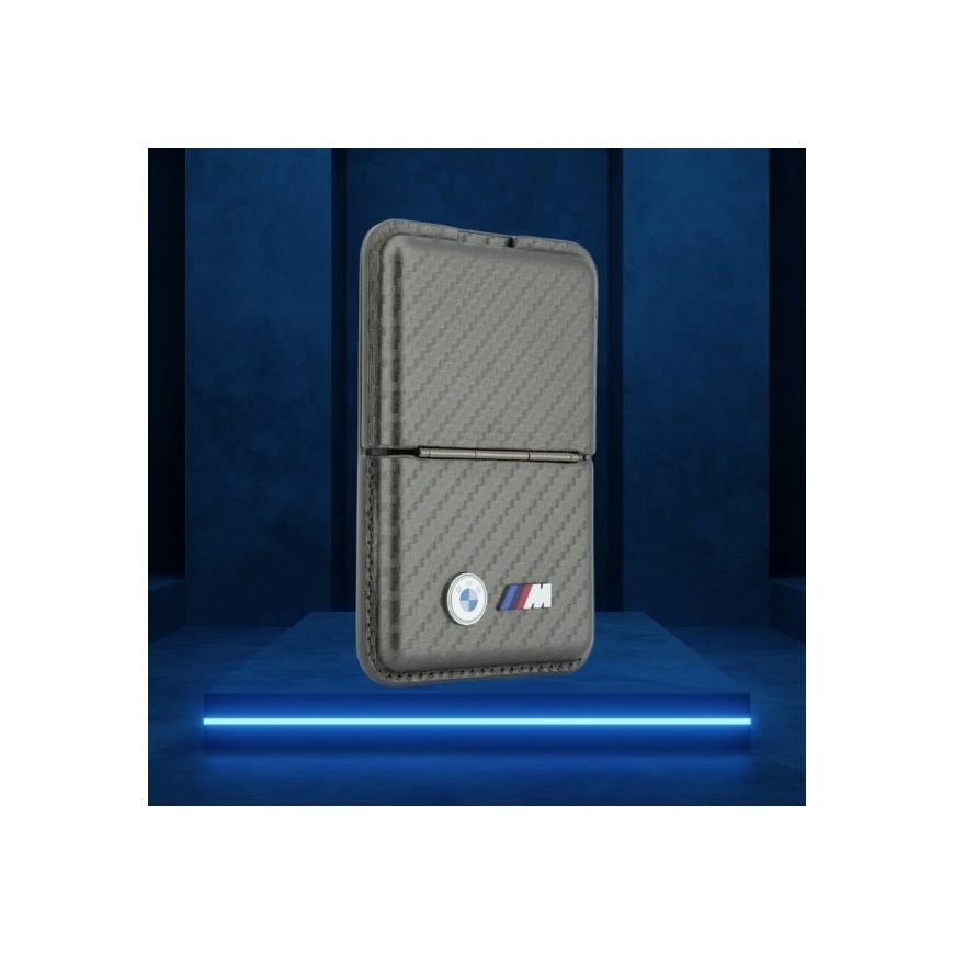 BMW M Carbon Metal Logos MagSafe Wallet Case in Anthracite Color – 2