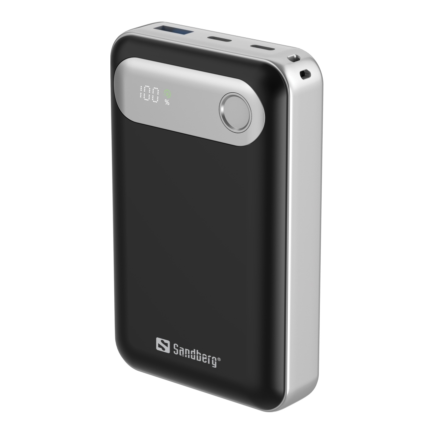 Sandberg 421-41 nešiojamasis įkroviklis Ličio polimeras (LiPo) 20000 mAh Juoda, Sidabras – 2