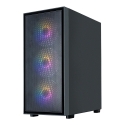 Zalman S6, ATX Mid Tower -tietokonekotelo, 3 x 140mm FRGB-tuulettimet, 1 x 120mm FRGB-tuuletin, Musta