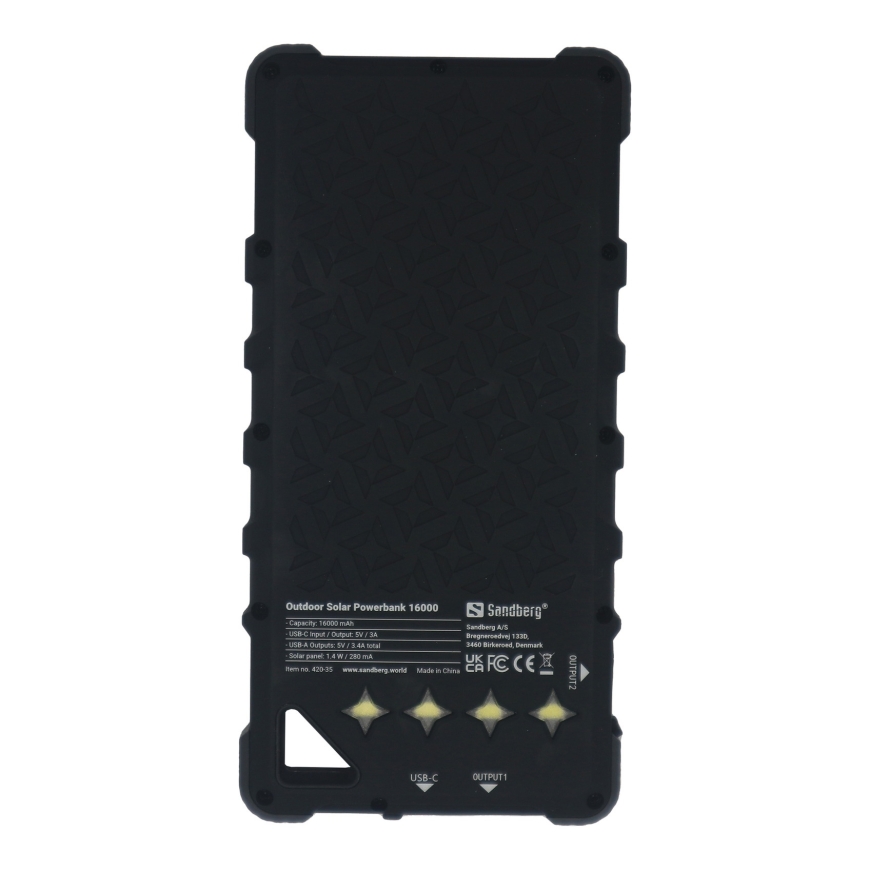 Sandberg Outdoor Solar Powerbank 16000 – 5