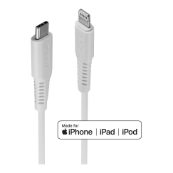 Lindy 2m USB Type C to Lightning Cable, White